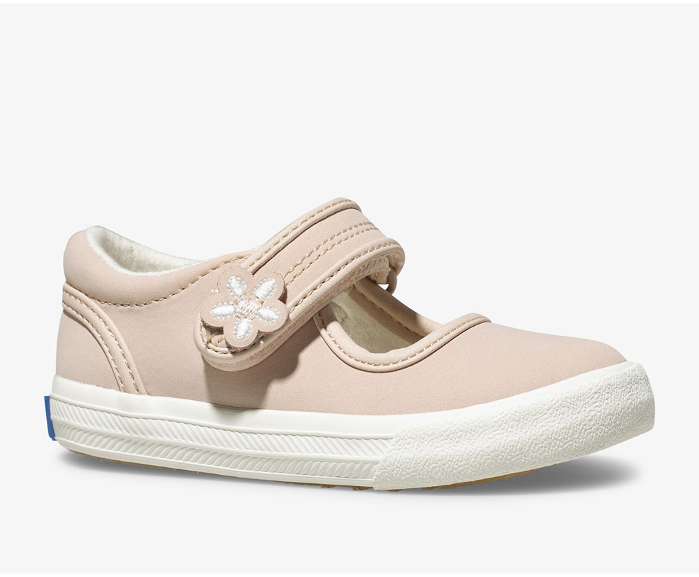 Keds Kids Slip Ons Pink - Ella Mary Jane - 890GLOPTU